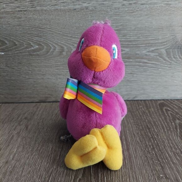 Vintage 1998 Lisa Frank Sweet Tweet Purple Duck Plush Stuffed Toy - Picture 2 of 9